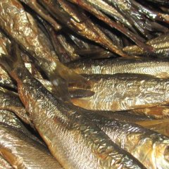 Vietējās uzkodas - svaigi kūpinātas zivis no autentiskiem Kihnu zvejniekiem